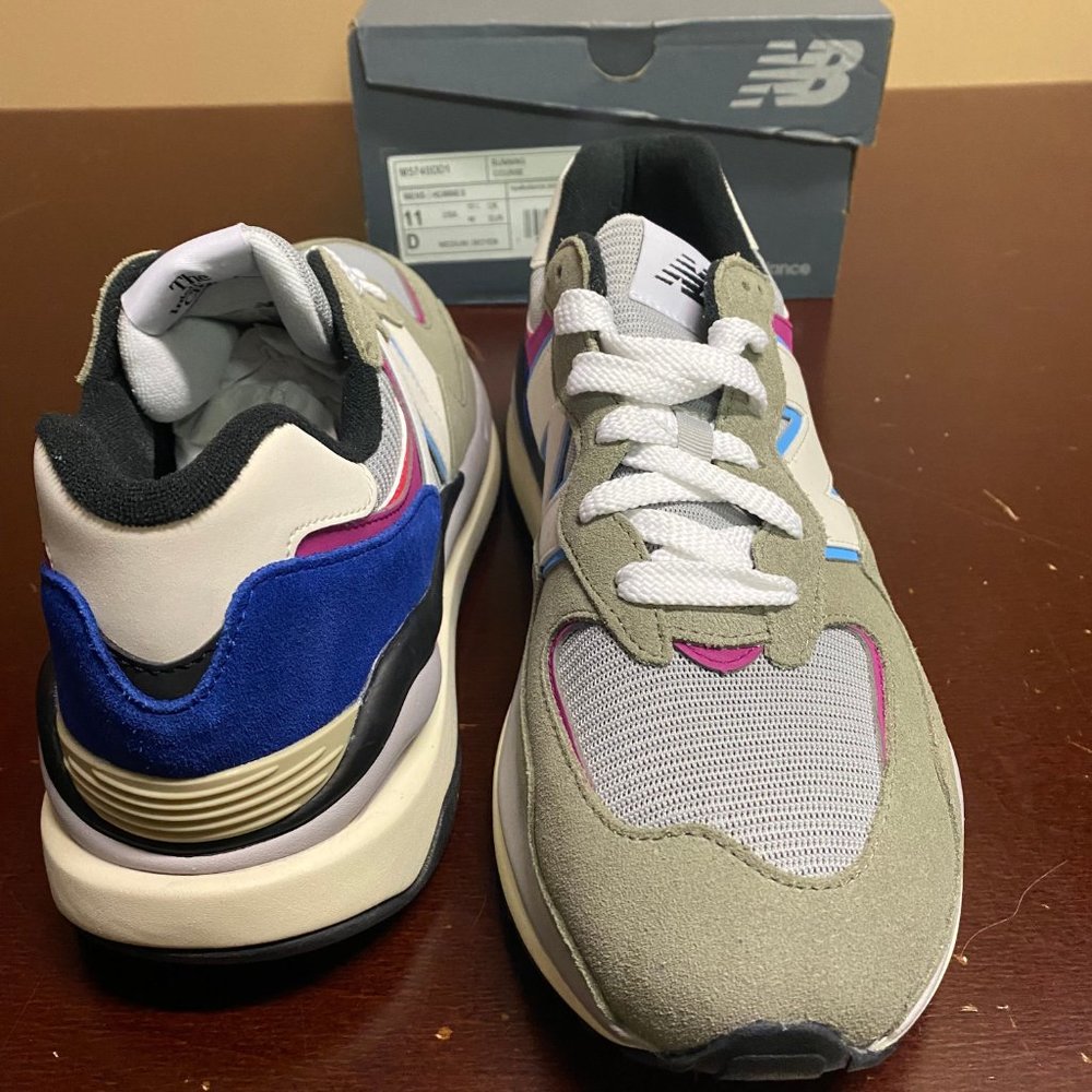 New Balance Mens Gray 57/40 Suede Lace Up Athletic Running Shoes Size US 11 D - Picture 3 of 6